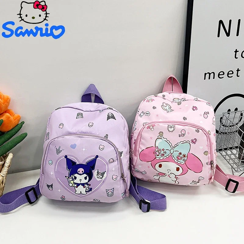 Yk2 Sanrio Backpack Hello Kitty Cinnamoroll My Melody Kuromi Cartoon Book Bag Student Children Traveling Bag Shoulder Bag Gift