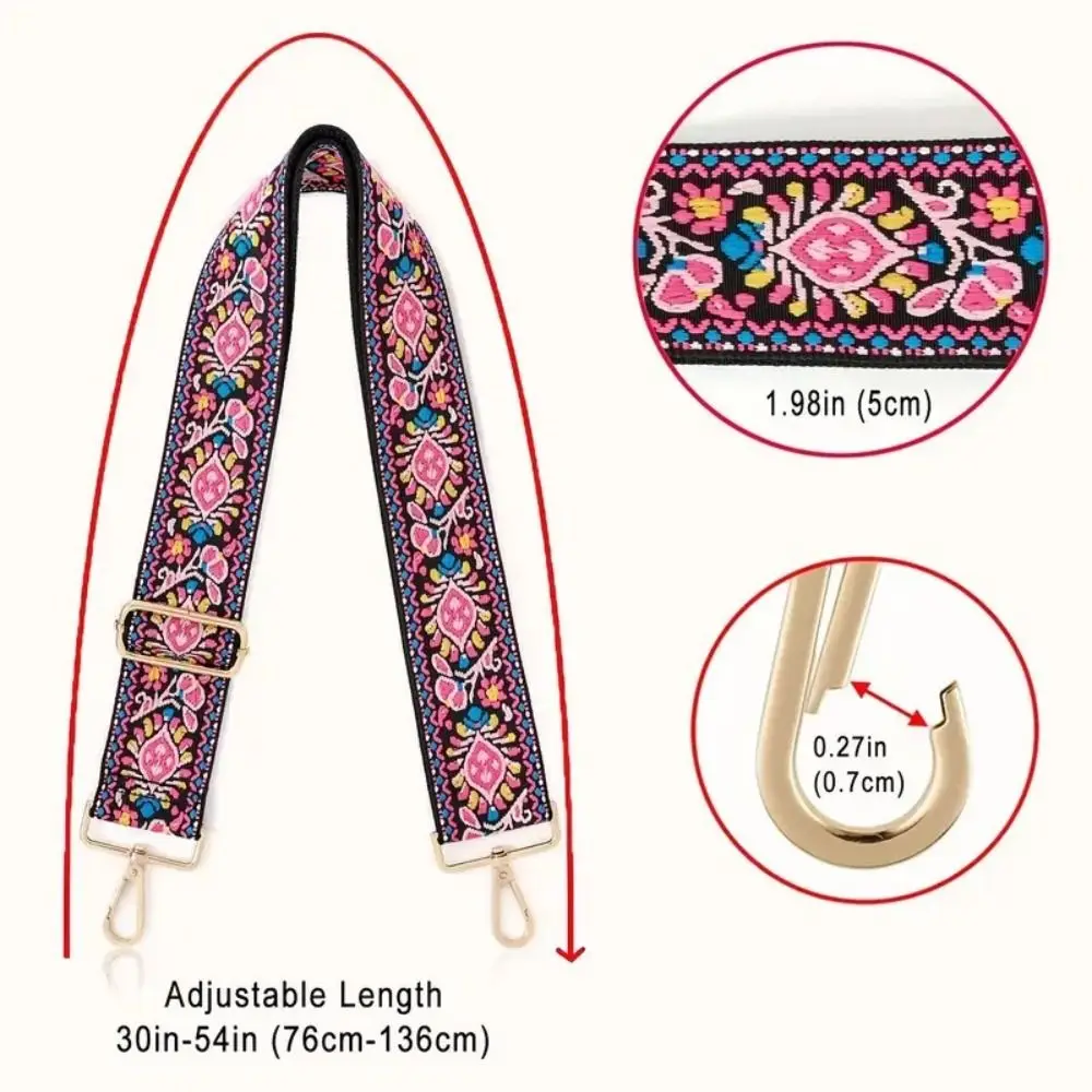 Nylon Crossbody Bag Strap Diamond Pattern Detachable Shoulder Bag Belts Adjustable Replacement Messenger Bags Strap