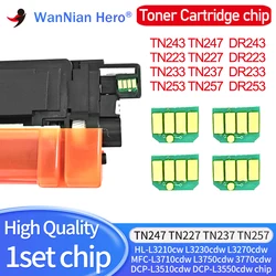 4Color TN243 TN247 TN223 TN227 TN233 TN237 TN253 TN257 Toner Cartridge chip Compatible for Brother HL L3230CDW L3270 MFC-L3750