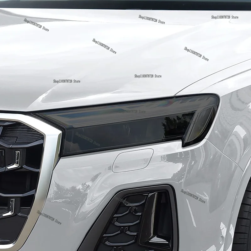 

TPU For AUDI Q7 2024-2025 smoked black light film modification accessories, car light protection film