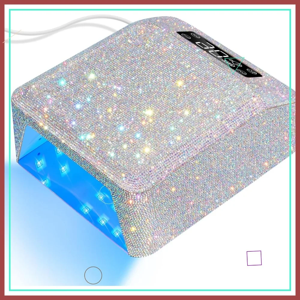 

УФ-лампа для ногтей 96W с автоматическим датчиком, 4 режима таймера, быстрая сушка гель-лака для дома или салона