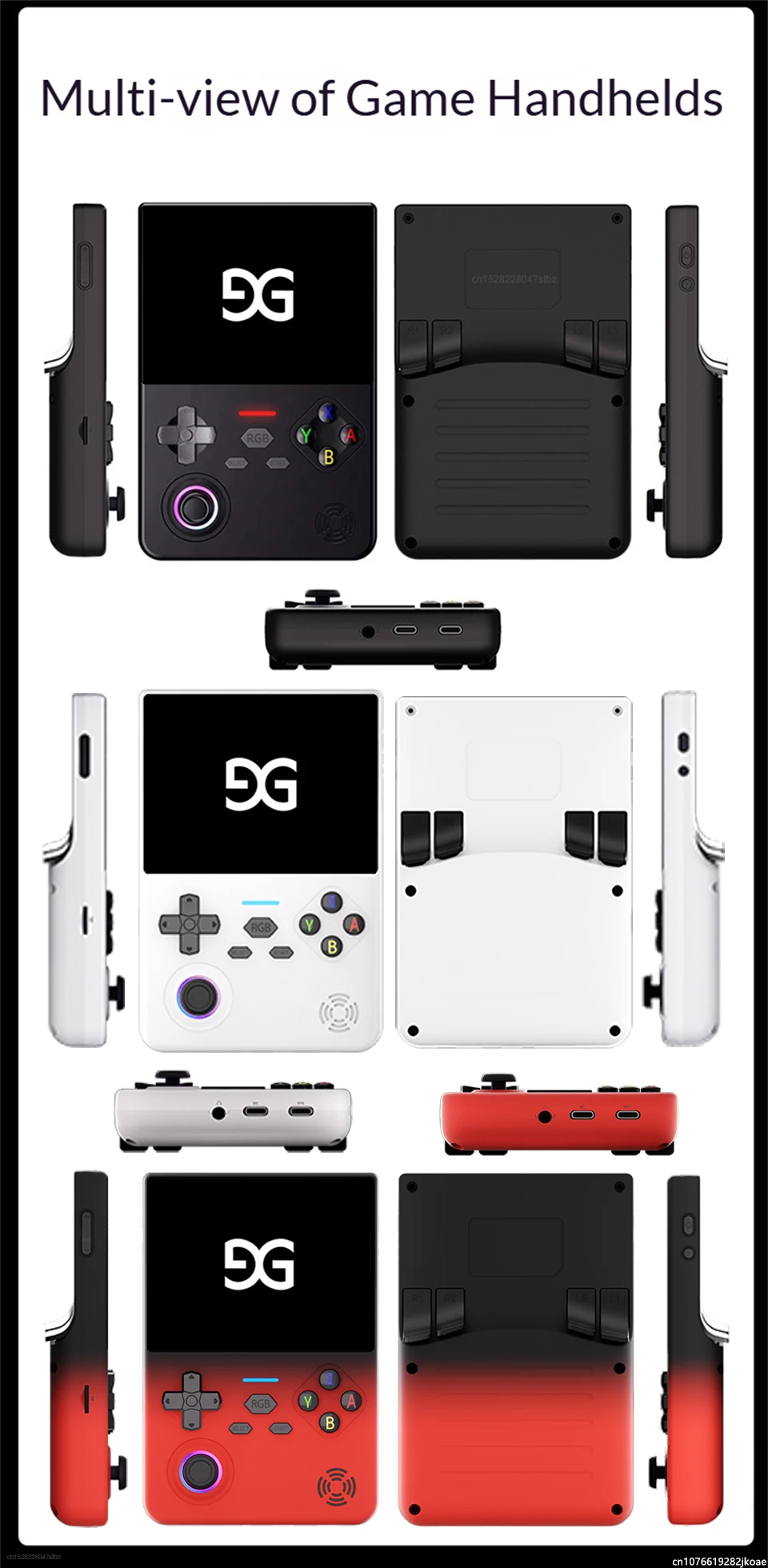 GUSGU H7 Open-Source Retro-Spielkonsole 4,5" IPS Tragbarer Linux-Handheld-Spieler Bestes Gaming-Geburtstags- und Festgeschenk 4000mAh – Detail 9