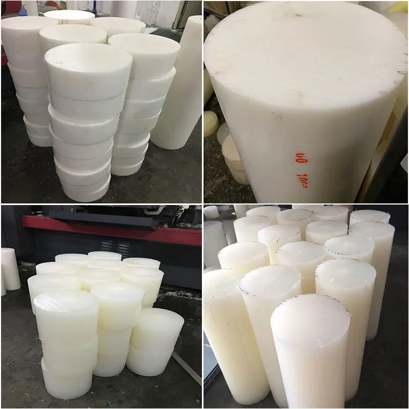 Acetal Delrin plastik POM nilon hitam putih batang batang batang