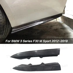 Real Carbon Fiber Rear Bumper Lip Diffuser Splitter Spoiler Side Aprons for BMW 3 Series F30 M Sport 2012-2019 Rear Splitter Lip
