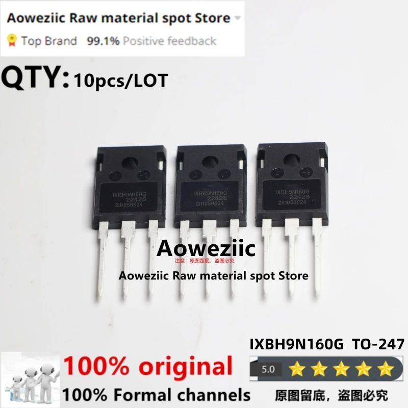 Aoweziic  100% New Imported Original  IXBH9N160G 9A 1600V IXTQ74N20P 74A 200V IXTQ76N25T 76A 250V TO-247 Power Transistor