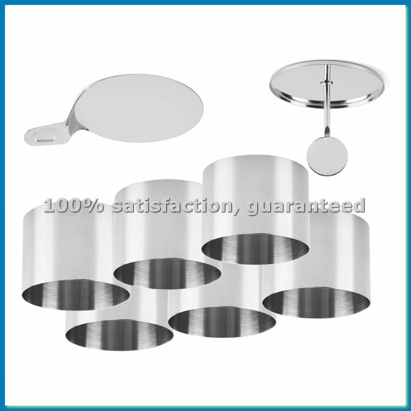 6Pcs Dessert Rings and Food Rings, Food Rings, Small Ring Set, Stainless Steel Mousse Rings-AT35