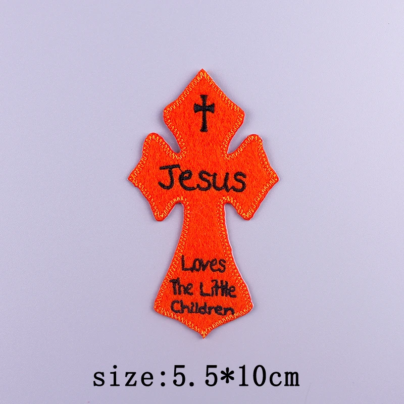 Van Gogh Stickerei Patches Für Kleidung Jesus Kreuz Patch Aufkleber DIY Eisen Auf Patches Für Kleidung Brief Punk Abzeichen Applique – Detail 9
