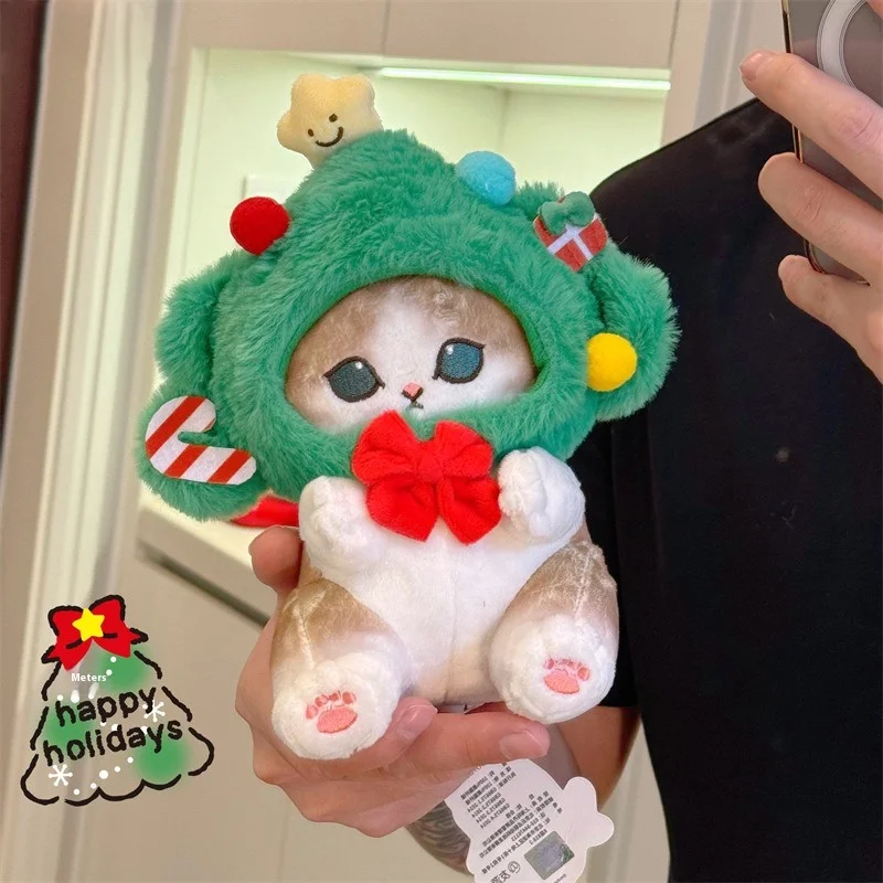 Authentic Mofusand Shark Cat Christmas Series Cat Fortune Sandy Limited Edition Plush Pendant Doll Toys Children Christmas Gifts