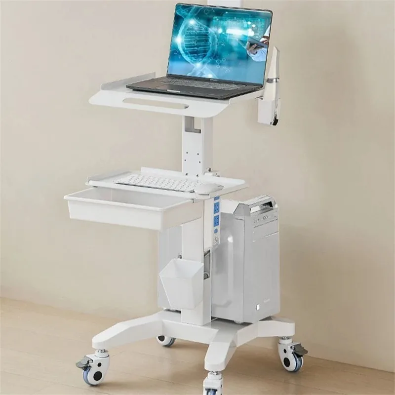 & Modern Simple Salon Trolleys Dental Instrument Cart Beauty Equipment Storage Trolley Mobile Auxiliary Cart Commercial Furnitur