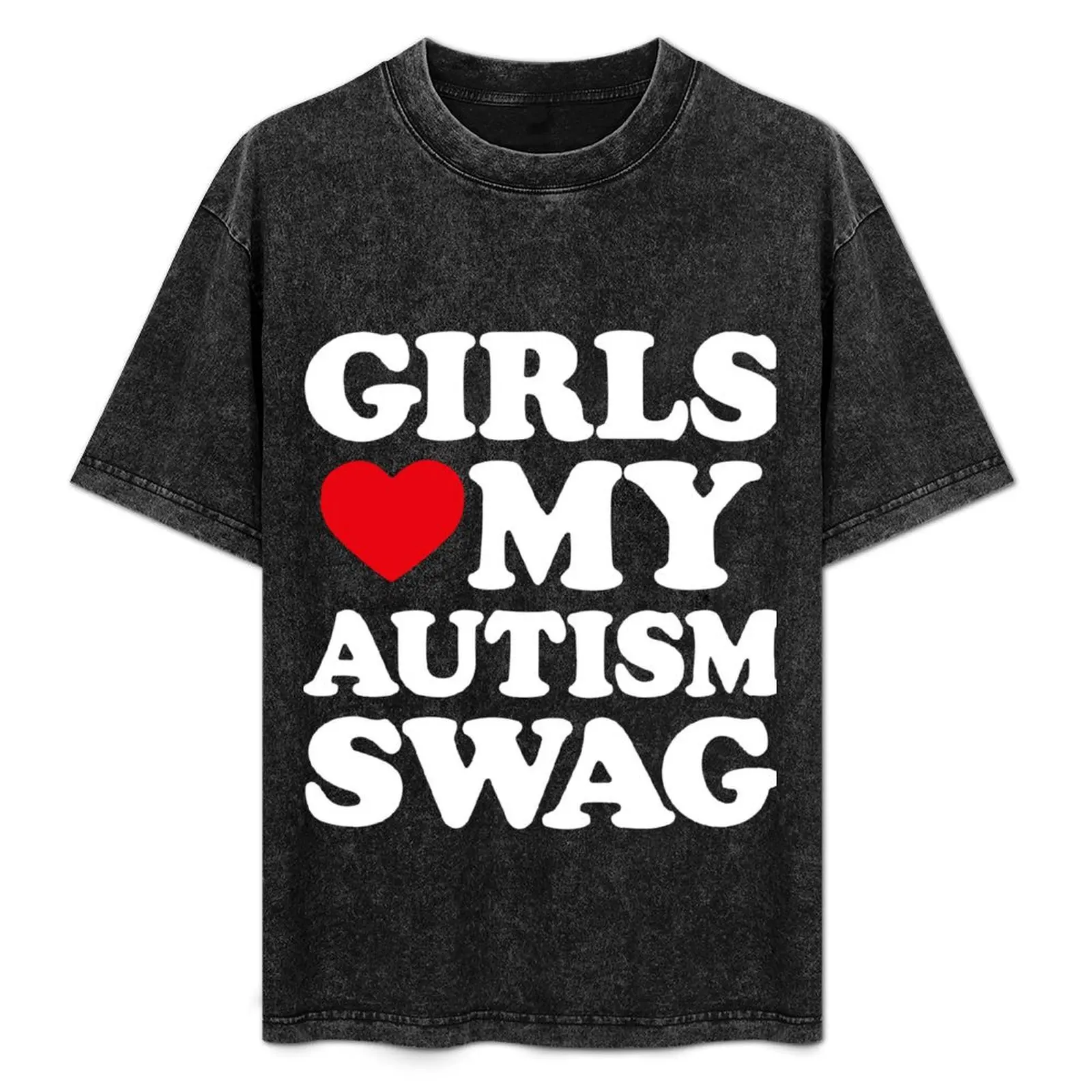 

Girls Love My Autism Swag Funny Girls Heart Autism Awareness T-Shirt custom t shirt oversize t-shirts man tee shirts for men