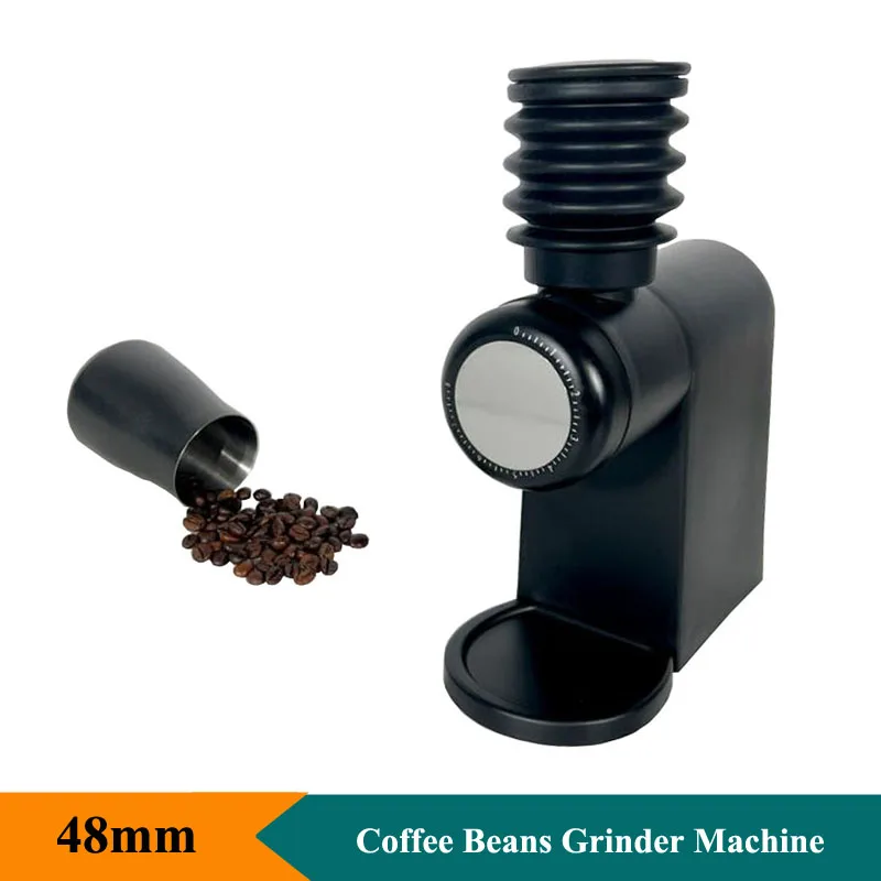 Molinillo de café Espresso eléctrico, máquina de molinillo de granos de café, 48mm, 80G, tolva de aire