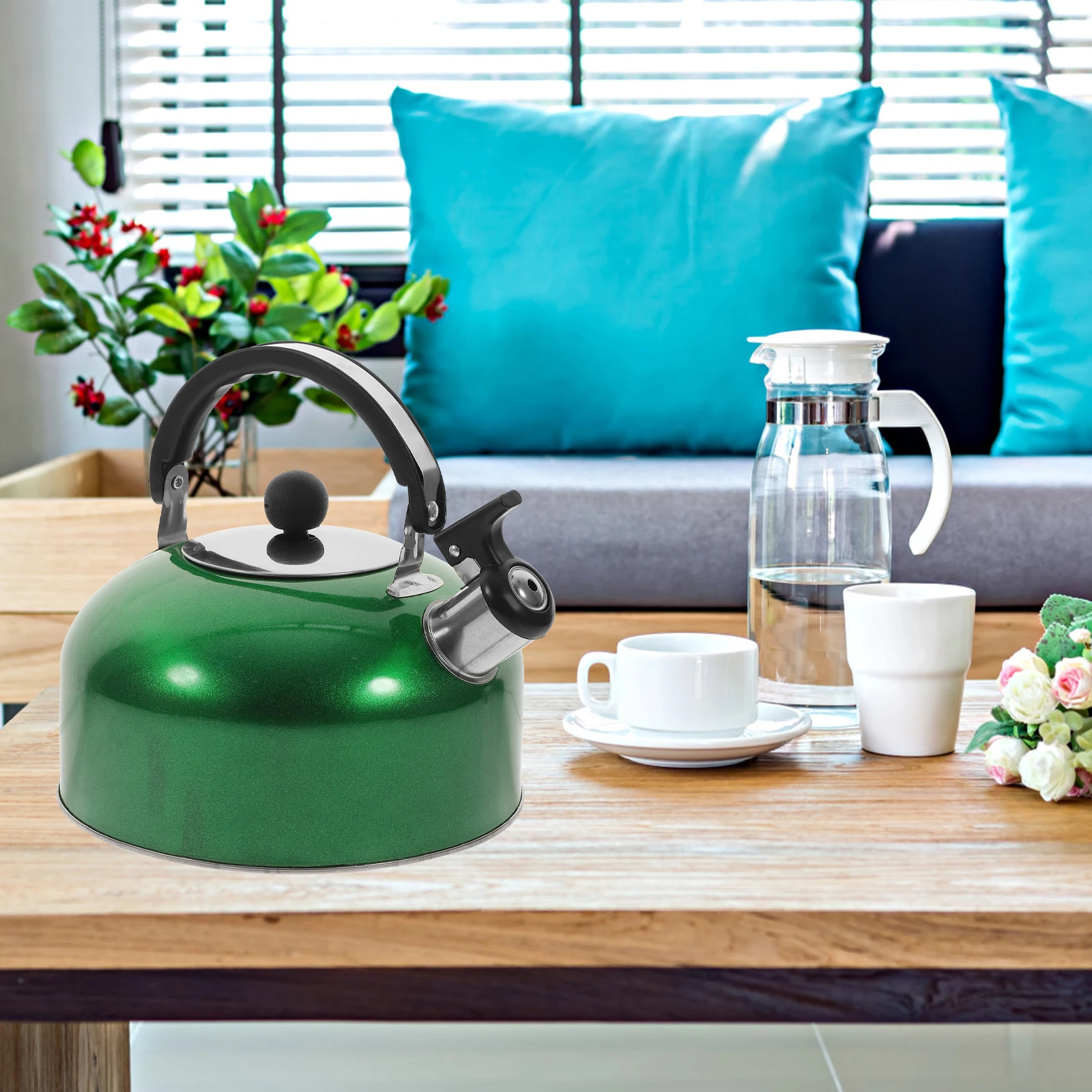 

Chirping Kettle Stainless Steel Large Capacity Sounding Teakettle Home Boiling Water Pitcher Stovetop Safe Tea Pot Heating