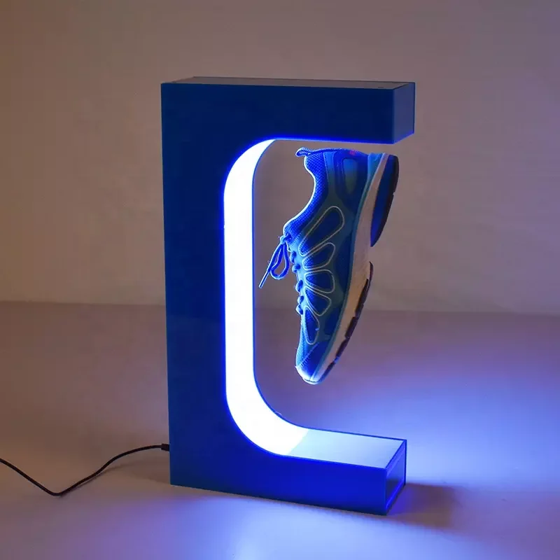 

360 Magnetic Floating Display Rotating Devices Levitating Sneaker Shoes Display Rack Stand Dropshipping Retail Cheep Sample