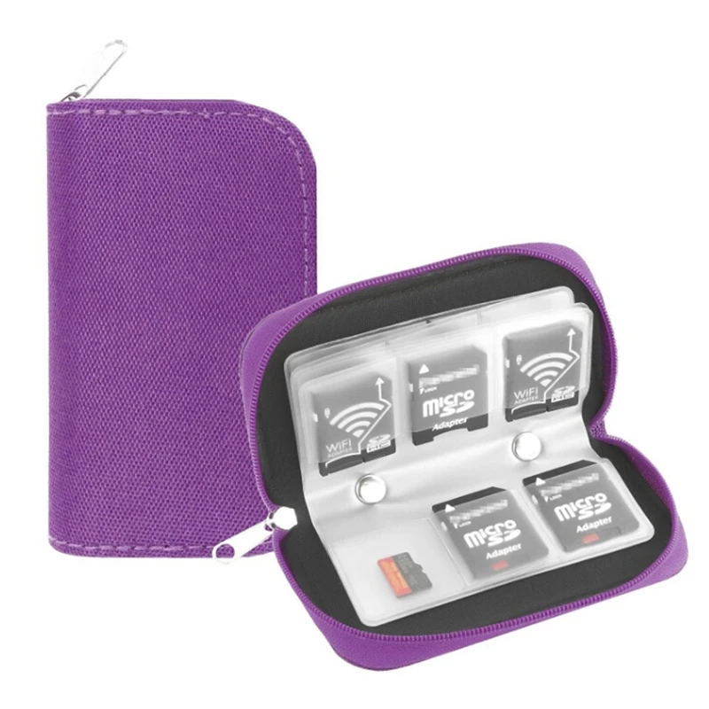 Memory Card Storage Bag Carrying Case Holder Wallet 22 Slots For CF/SD/Micro SD/SDHC/MS/DS Game Accessories Memory Card Box