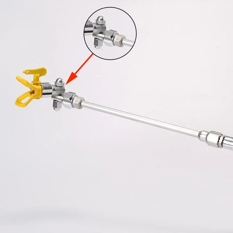 Pulverizador Airless De Alta Pressão, Universal Joint Paint Spray Gun, Cotovelo Turn Bico Titular, Interface Acessórios