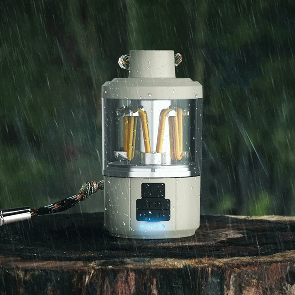 Outdoor Camping Retro Camping Light LED Long Life Flashlight Portable Power Bank Waterproof Atmosphere Hand Light