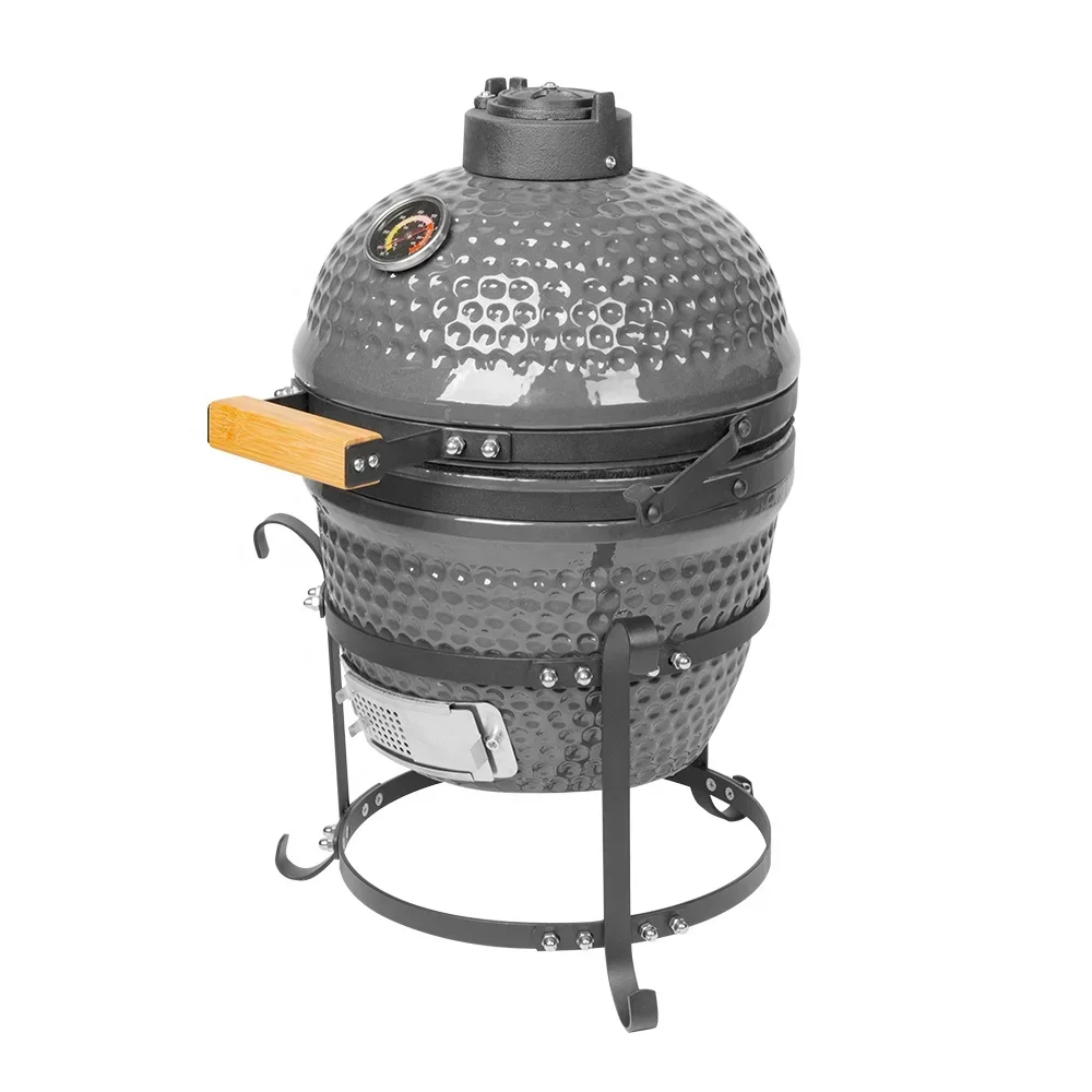 13 Inch Komado Grill, Portable Tandoori Oven Available for Outdoor Bbq, Stainless Steel for Easy Assembly