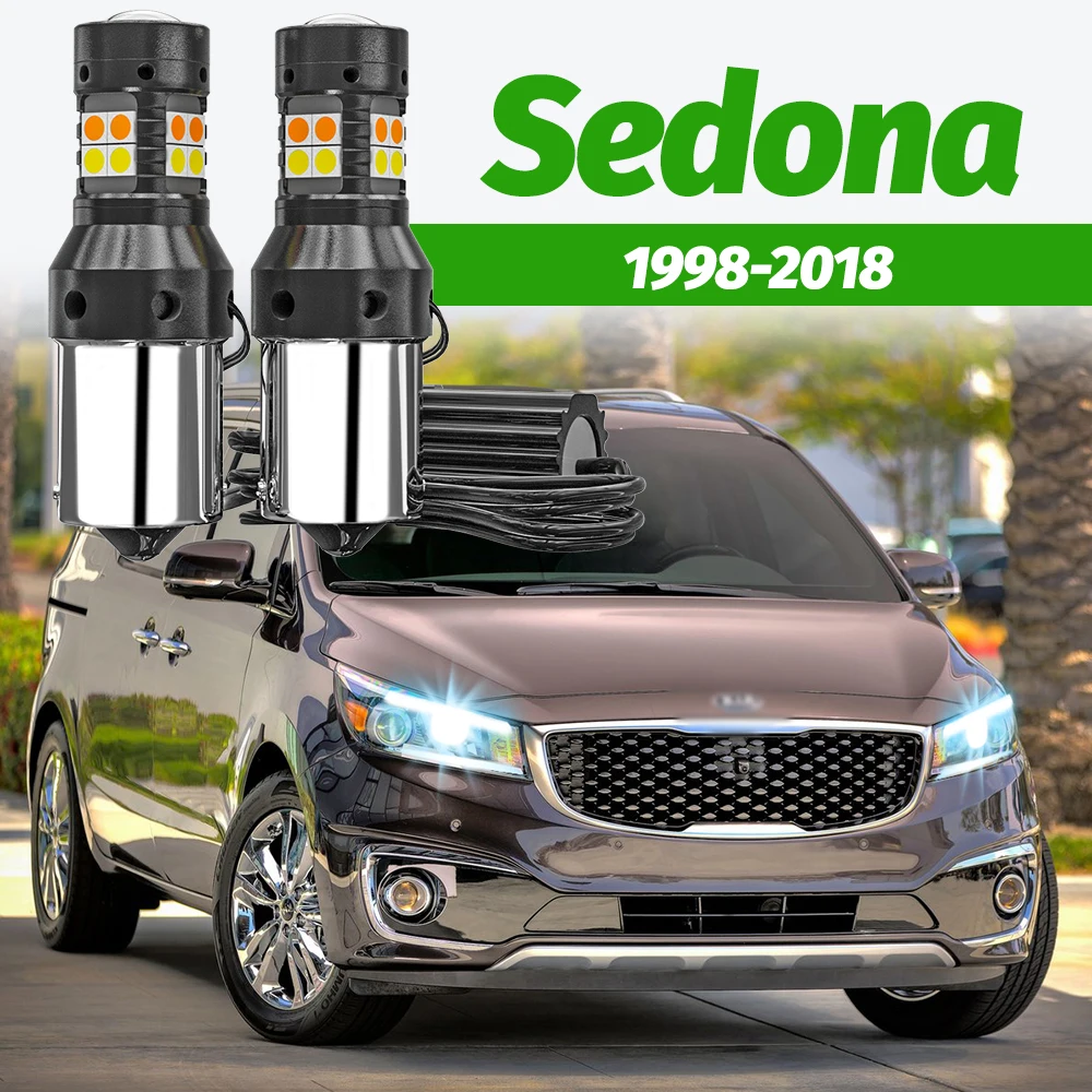 2 Stück Dual-Mode-Blinker + Tagfahrlicht Zubehör LED DRL für Kia Sedona 1 2 3 1998-2018 2011 2012 2013 2014 2015