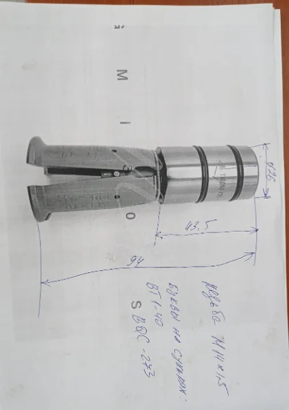 Jinghe spindle internal thread four petal claw BT-40-45 degree clamp