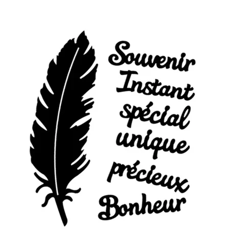 Металлические штампы для скрапбукинга  French Letters
