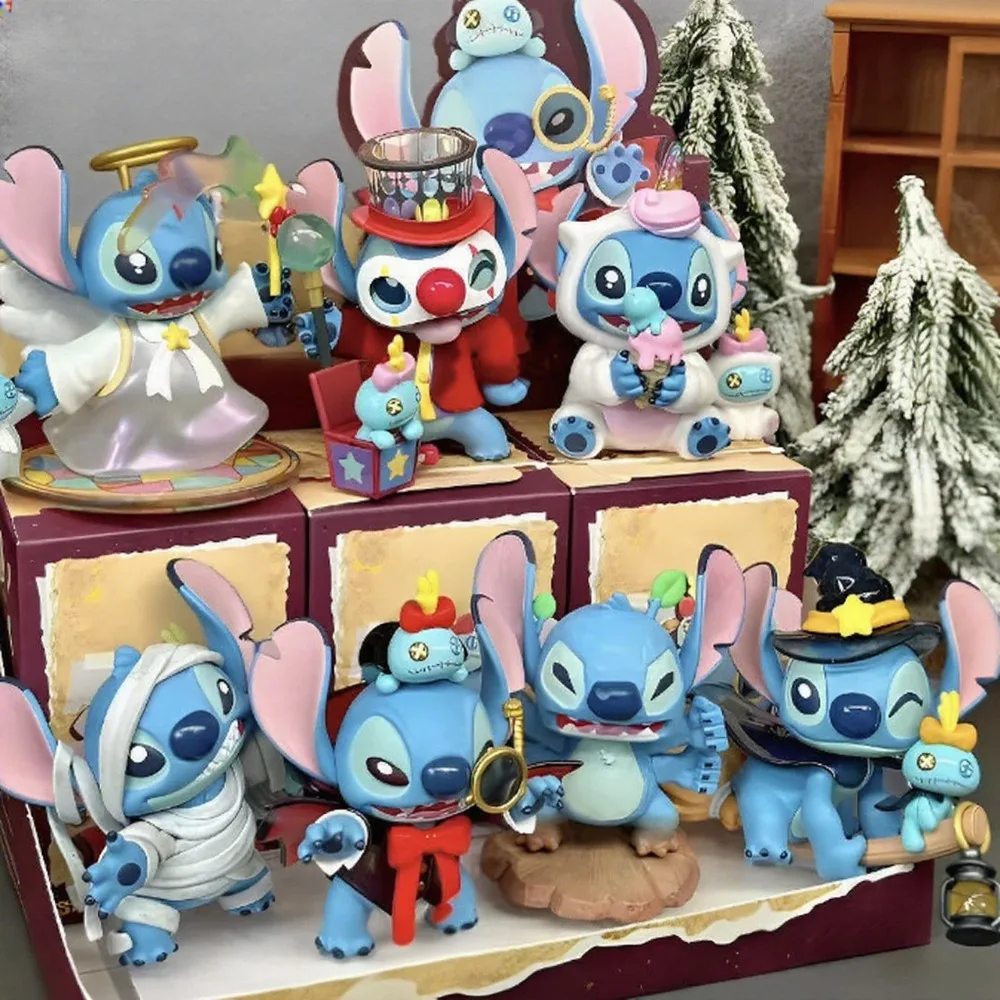 

MINISO Figurine Wacky Diary Series Blind Box Kawaii Doll Stitch Anime Figure Collection Model Toy Ornament Girl Surprise Gift