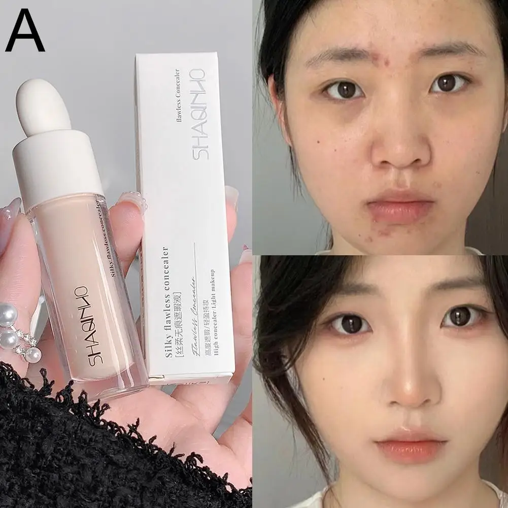 Hoog Bedekkende Concealer Crème Textuur Bedekt Acne Markeert Cirkels Make-Up Cosmetische Vloeistof Gezicht Helderder Donkere Gezicht Concealer La T2a7