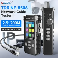 Noyafa Nf-8506 probador de Cable de red para medición de longitud Continuty Prot Flash Lan Ping POE prueba luz Led rastreador de Cable de escaneo IP
