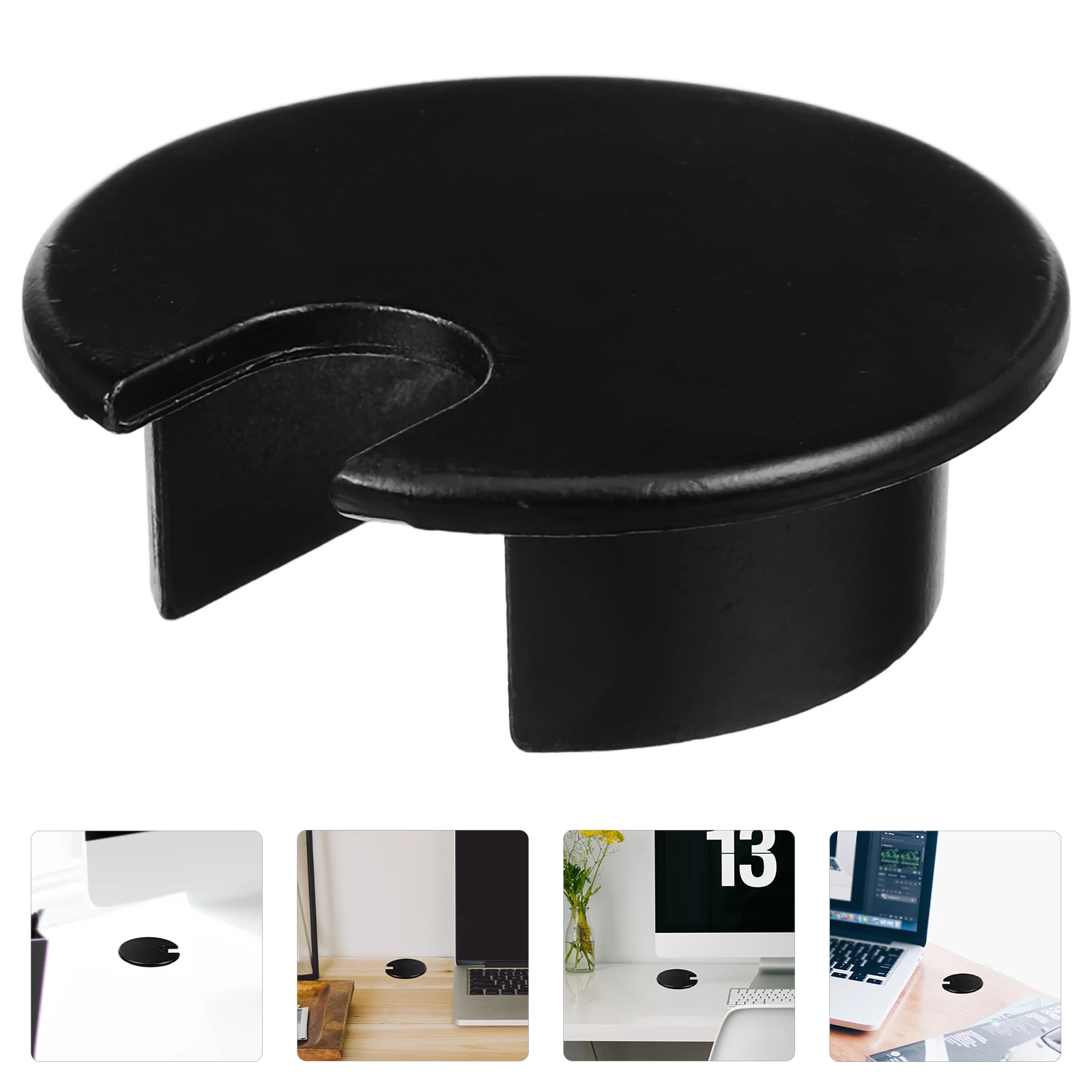 

2pcs Round Cable Hole Cover For Desktop Wire Organizer Desk Cord Plug Hole Grommet Wire Management Cord Protection Adjustable