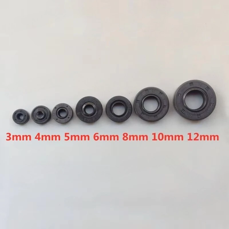 10PCS RC Tug Boat Motor Shaft Inner Diameter 3/4/5/6/8/10/12mm Nitrile Rubber Sealing Ring High Speed Drive Axle Oil Water Seals