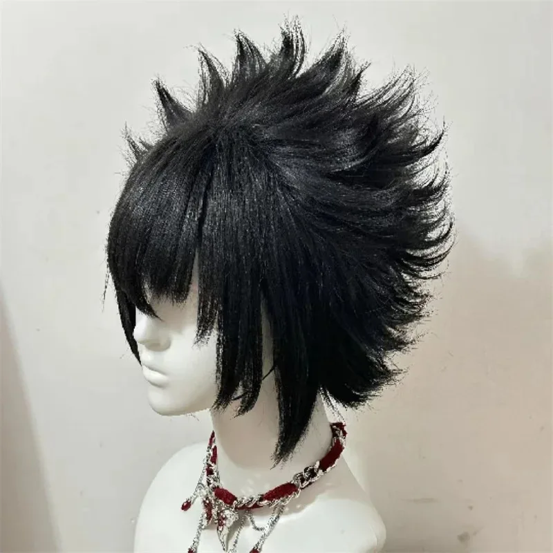 2025 22 HOKAGE NINJA Sasuke تأثيري الاصطناعية قصيرة مستقيم أنيمي Coser ألياف مقاومة للحرارة شعر مستعار عالي الجودة هالوين