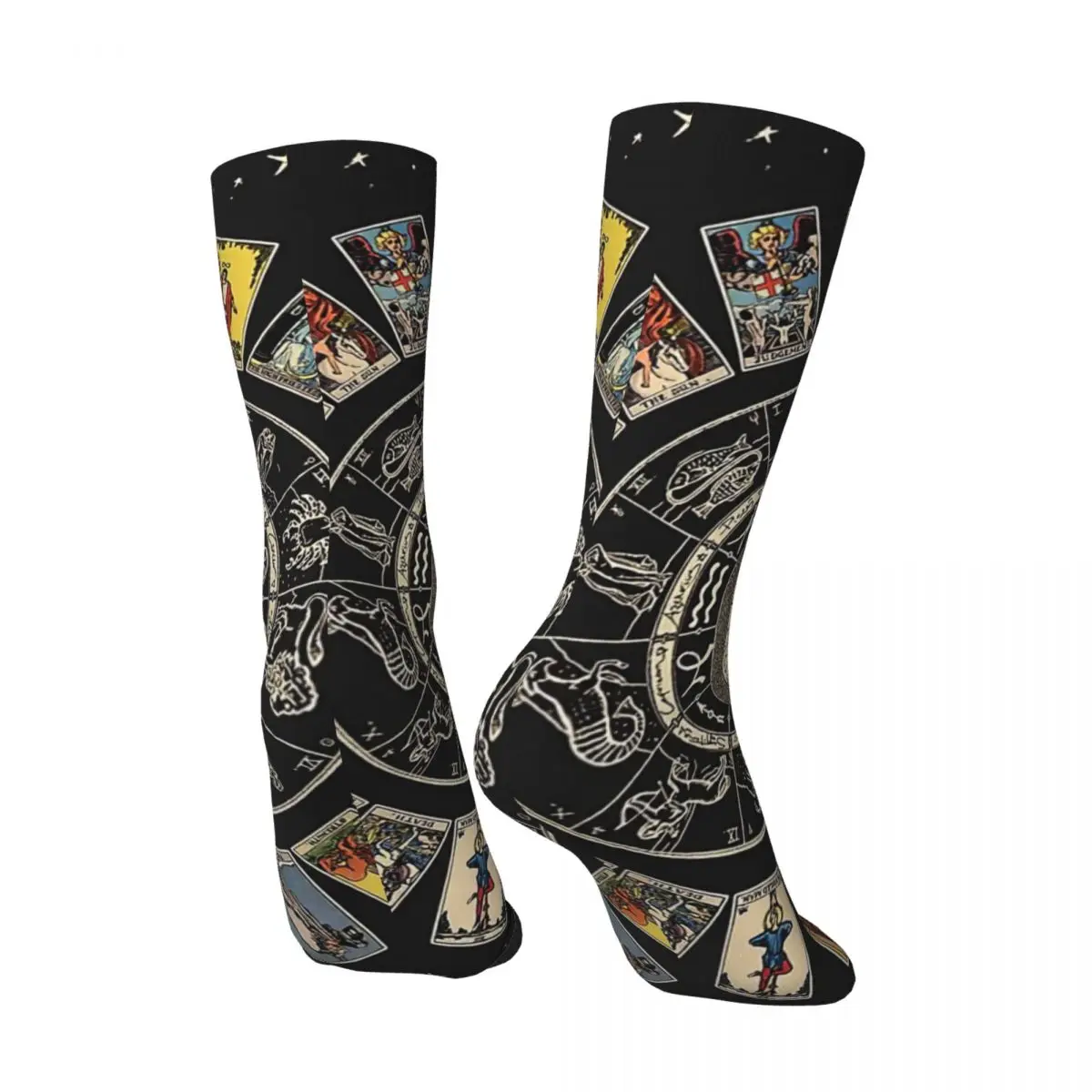 Wheel Of The Zodiac, Astrology Chart & The Major Arcana Tarot Adult Socks,Unisex socks,men Socks women Socks