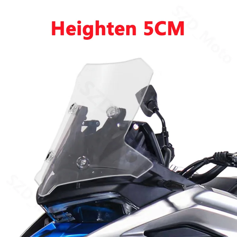 For LONCIN DS 525X Motorcycle Accessories Windshield Windscreens Wind Deflectors VOGE 525 DSX Transparent