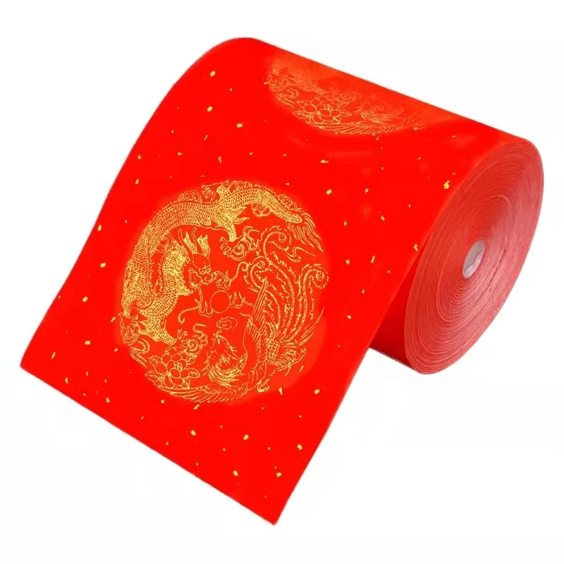 

Calligraphy Paper Spring Festival Couplets Red Xuan Paper Chinese New Year Wedding Decoration Half Ripe Xuan Paper Rijstpapier