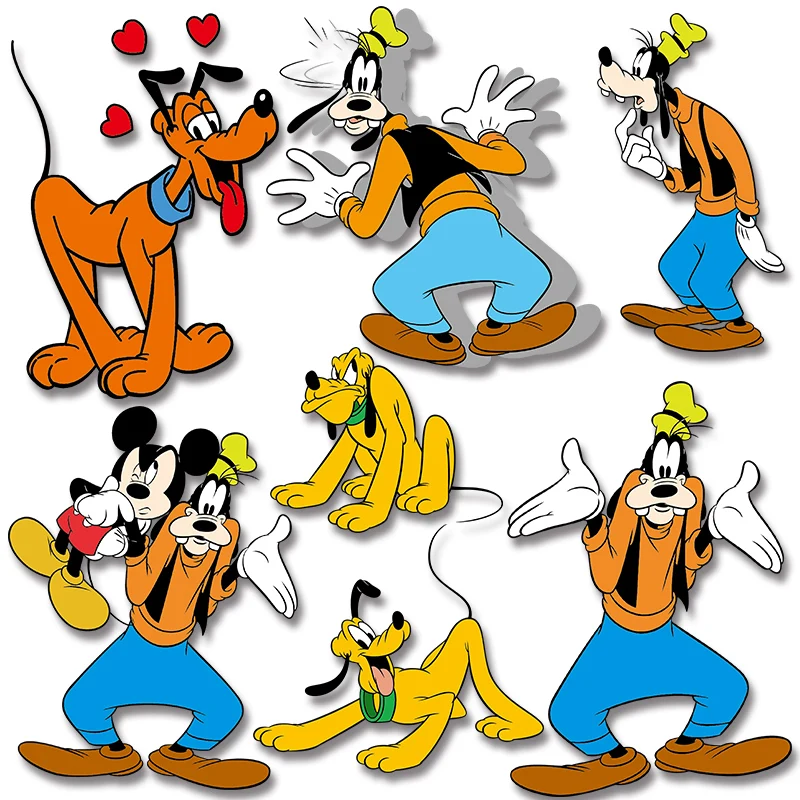 

Goofy Cartoon animation DIY Appliques Stickers on Clothes Iron-on Transfers Patches for Clothing DIY T-shirt