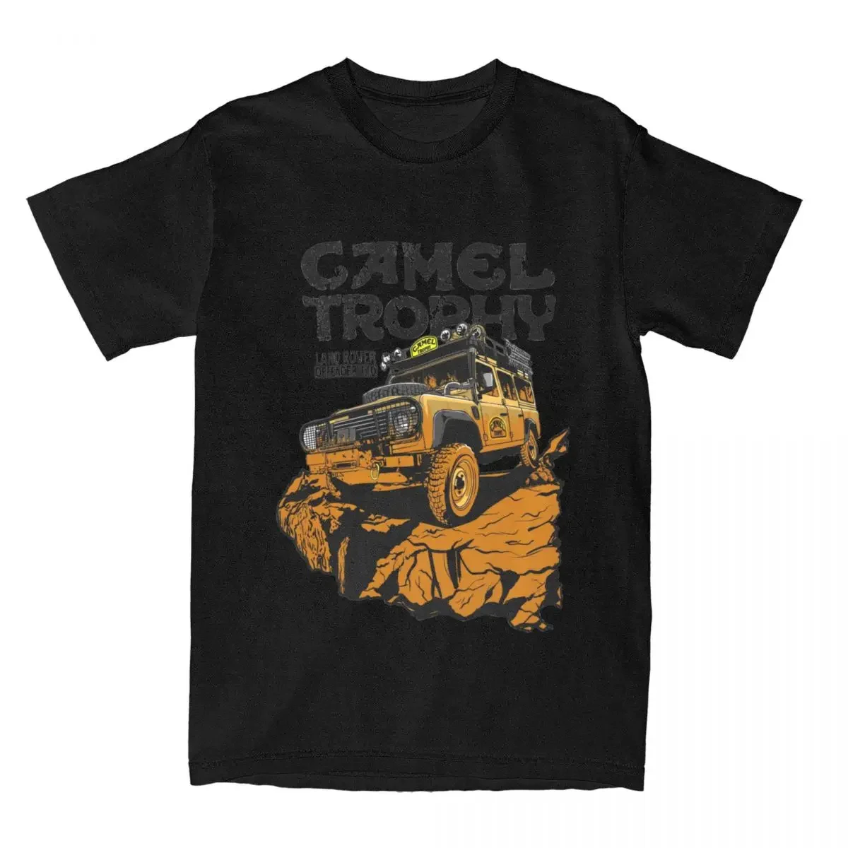 Men Women Round Collar Pure Cotton Overland Car Short Sleeve Tee Shirt Printed Clothes Cool Camel Trophy Defender 110 T-Shirts