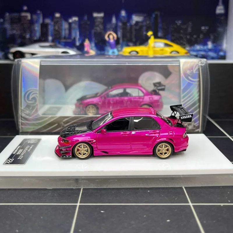 404 Error 1:64 EVO 9 Wide Body Modification Resin Car Static Die Cast Vehicles Collection Model Car Toy Christmas Gift