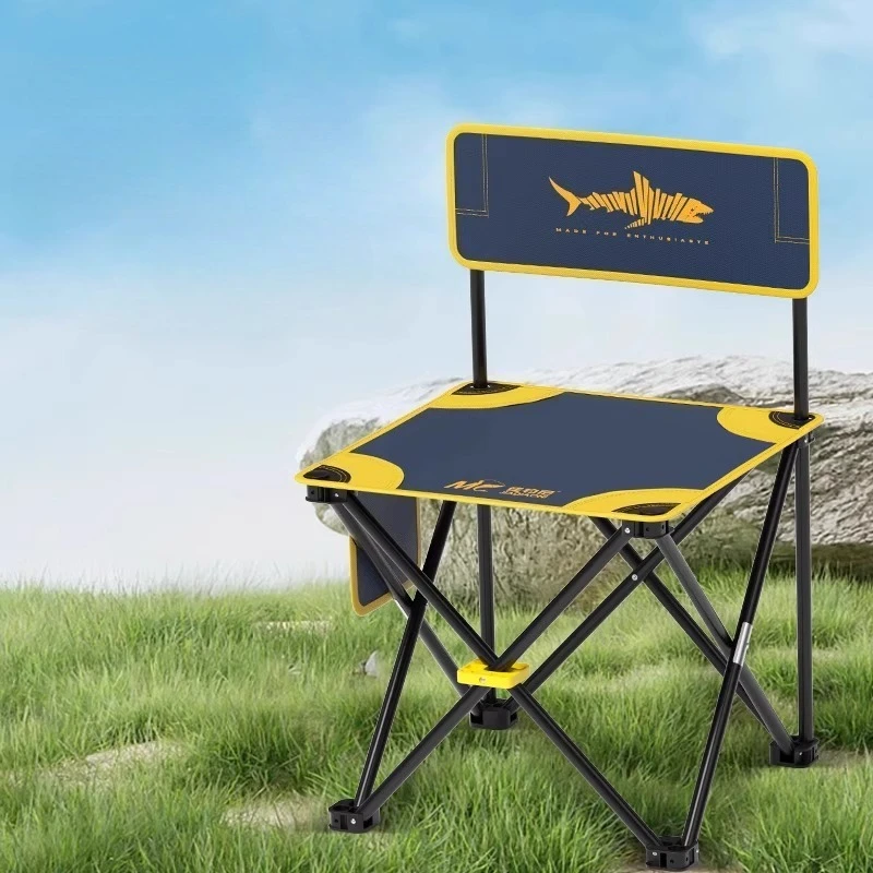 

Портативный стул для хранения рыбалки, современный вездеходный складной стул для кемпинга и рыбалки, садовая уличная мебель Leżaki Plazowe FYFC
