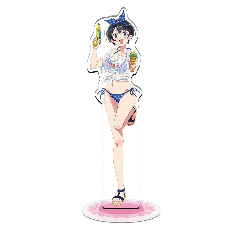Stock Girlfriend Please Borrow Me Chizuru Competitive Gifts 15CM Acrylic Human-Shaped Anime Figure Mizuhara Display Board