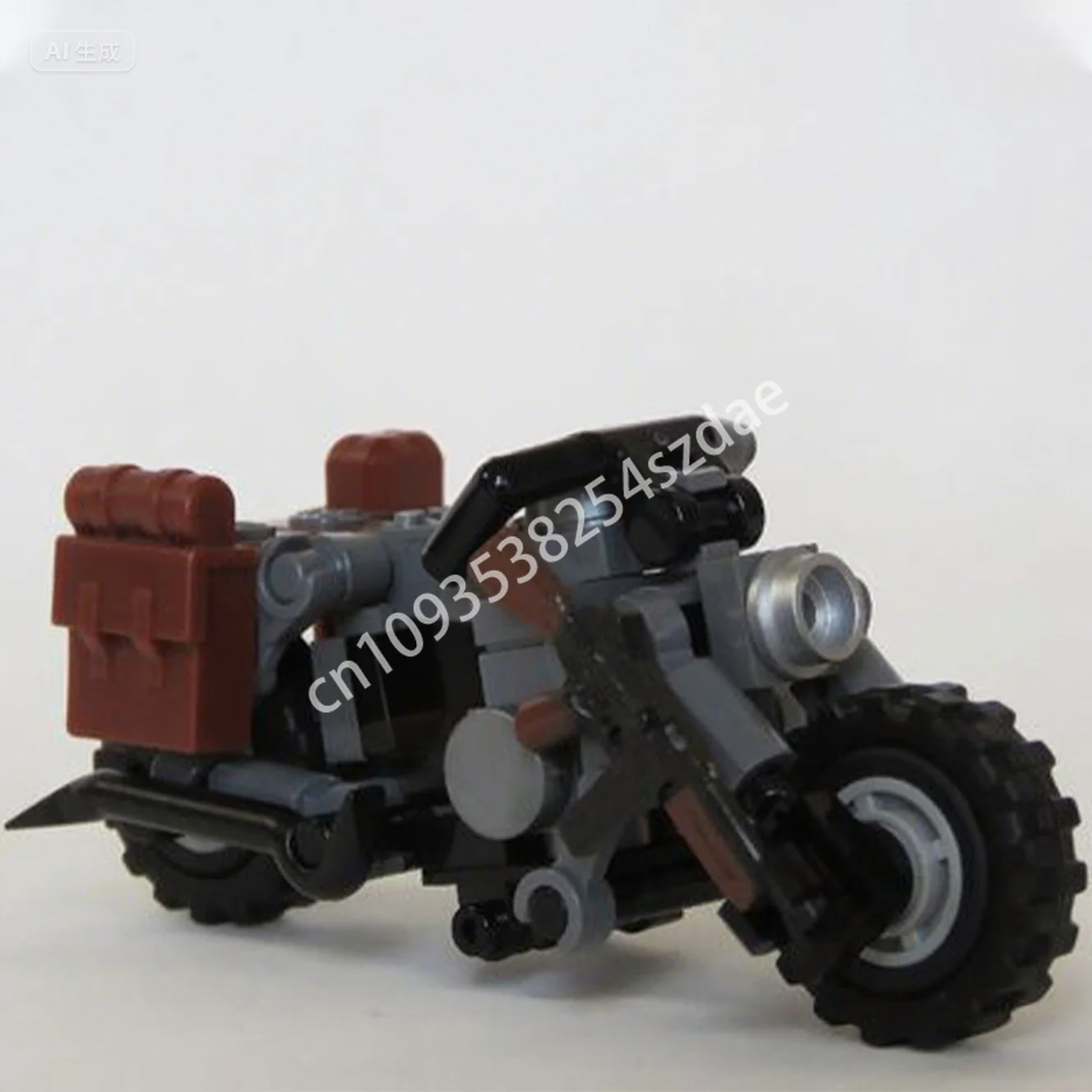 

135pcs MOC Harleyss-Davidson WLA Liberator Motorcycle & Sidecar Building Blocks Education Constructing Plastic Educational