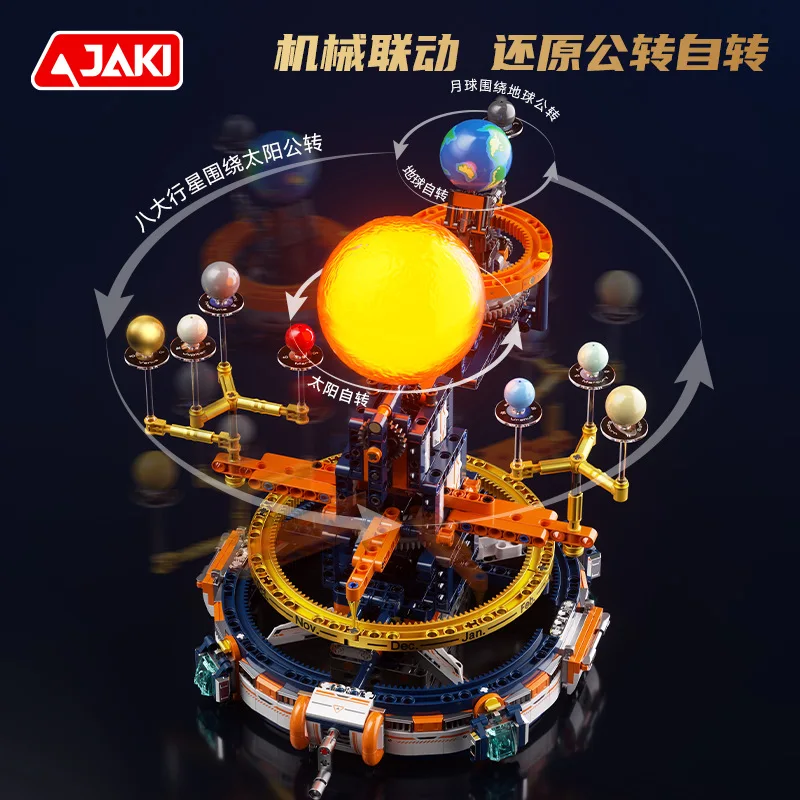 En STOCK CK008 système solaire électrique technique planétarium blocs de construction briques assemblage jouets pour garçons coffret cadeau de noël