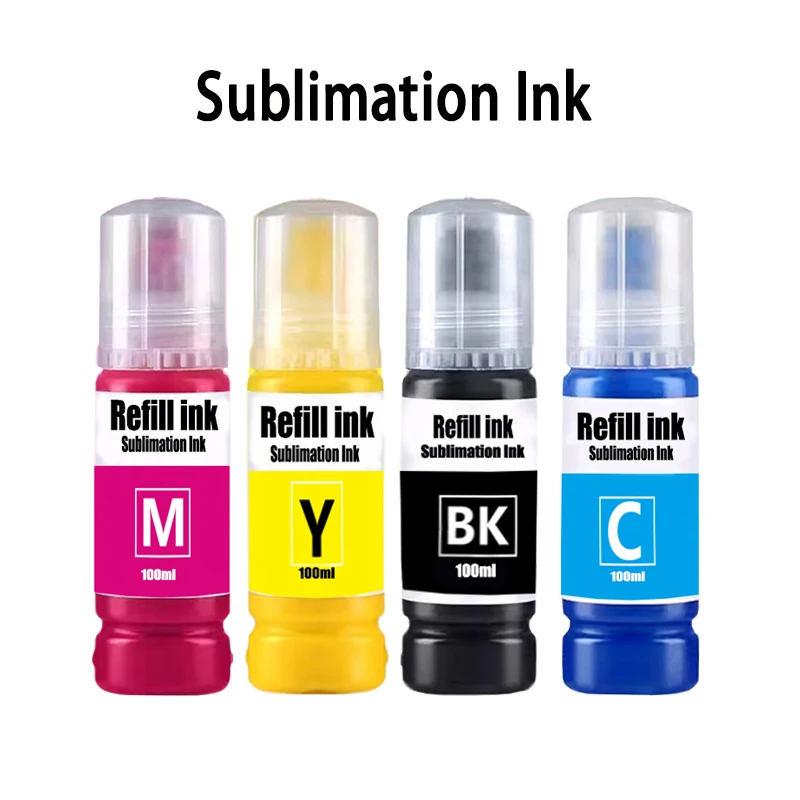 Tinta de Sublimación de 100 ml para Impresoras Epson XP600 TX800 ET-2720 ET2760 4700 4760 1500 WF3620 WF3640 WF7610 WF7620 WF7710 WF7720 F500