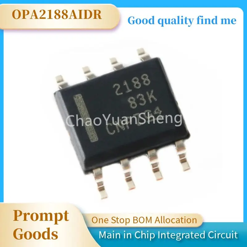 OPA2188AIDR LOW NOISE,RRO,36V ZERO-DRIFT OP AMP Precision Amplifier New and Original Integrated circuit IC chip In Stock