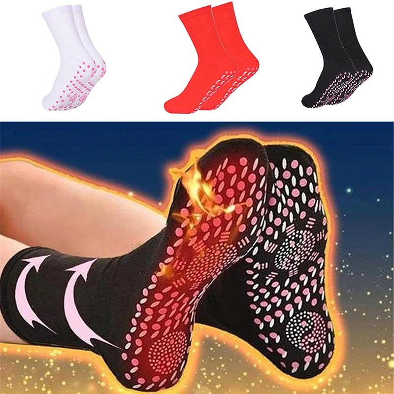 

Self-heating Socks Health Care Massage Socks Self-heating Mid-thickness Foot Warming Socks Hot Moxibustion Anti-chill Socks