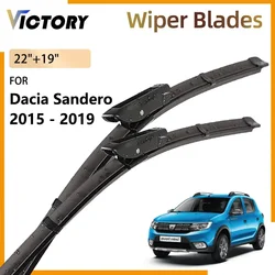 For Renault Dacia Sandero Stepway 2 II 2015 2016 2017 2018 2019 Front Wiper Blades Windshield Windscreen Window Brushes 22