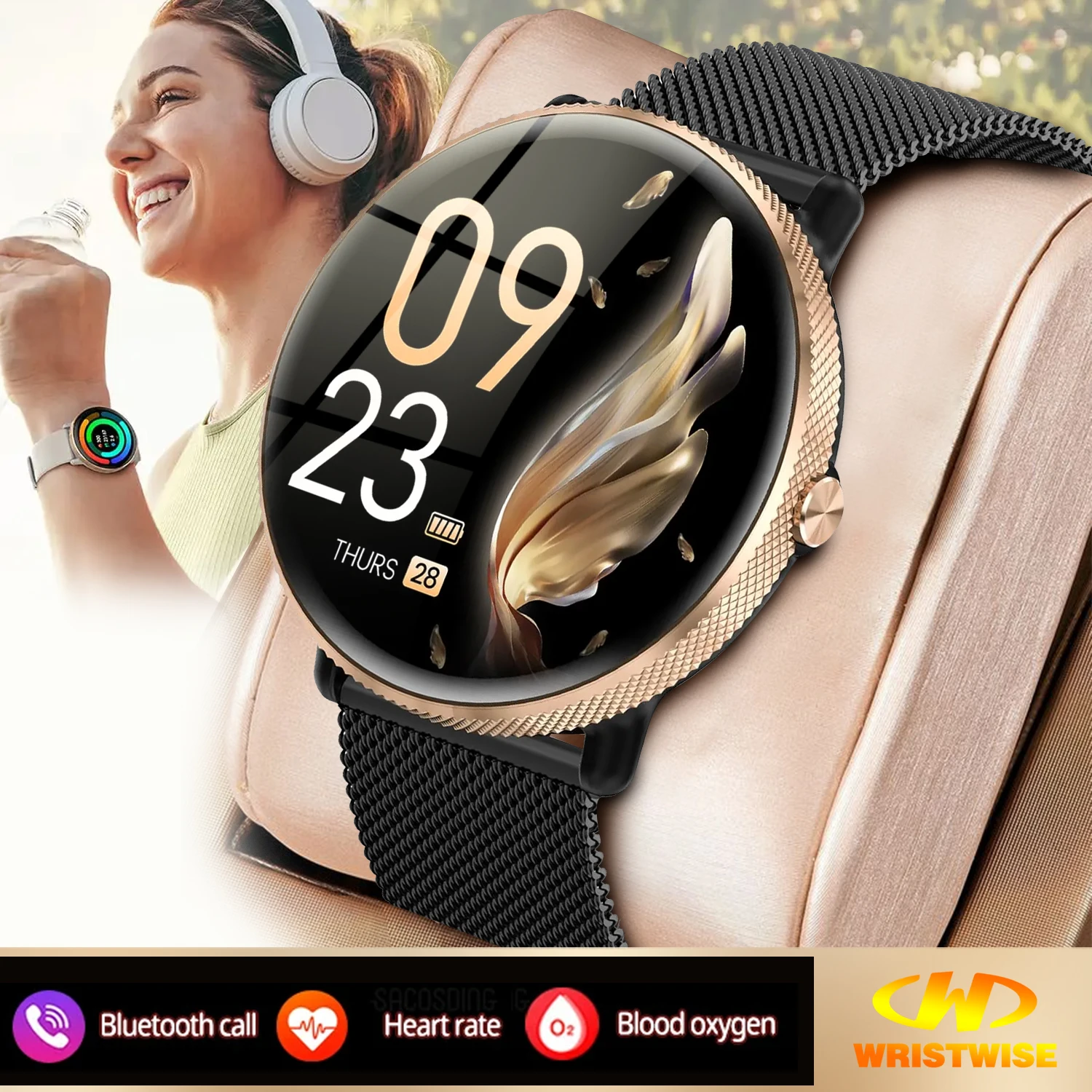 2024 New women's smartwatch with 110 different sports modes fitness tracker with blood pressure heart rate Electronic watches