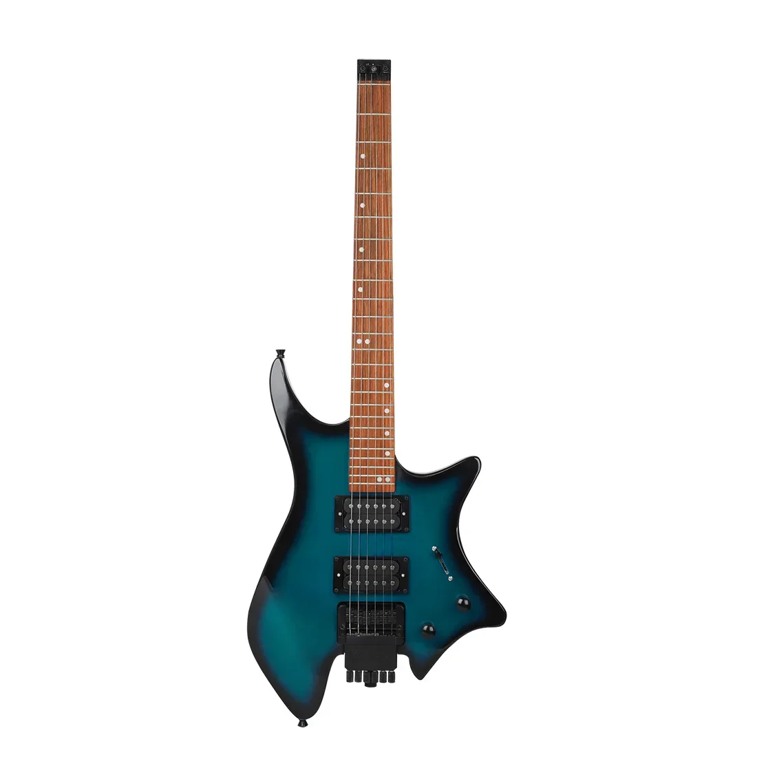 Guitarra eléctrica sin cabeza de Metal Rock de doble batido con altavoz Steinberg Huang Guanzhong toca guitarra eléctrica