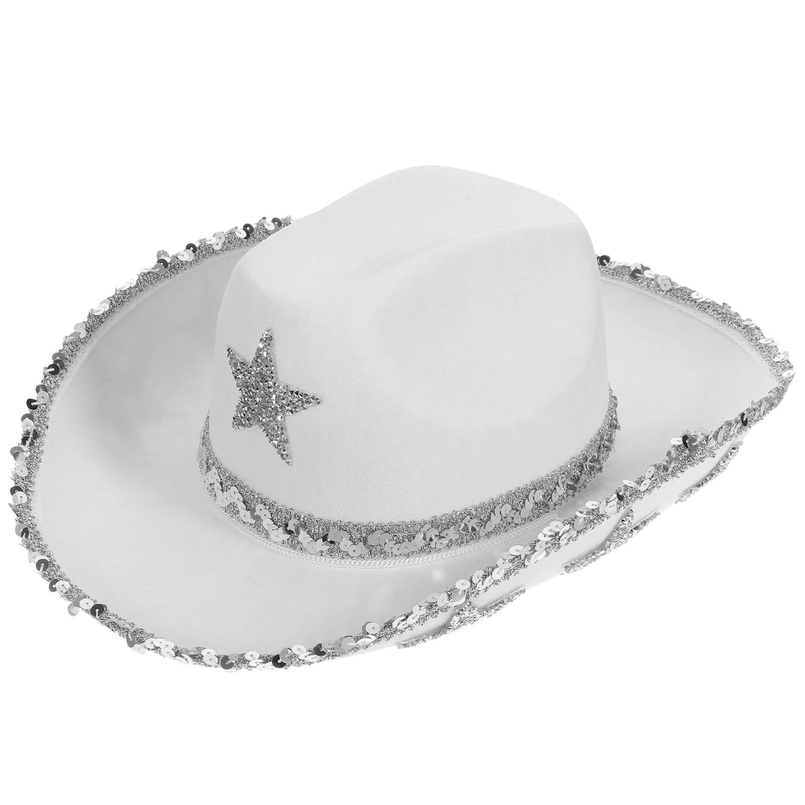

1pcs Cowboy Hat Adjustable Western Style Party Hat For Women Cowgirl Costume Accessory Festive Outfit Wearable