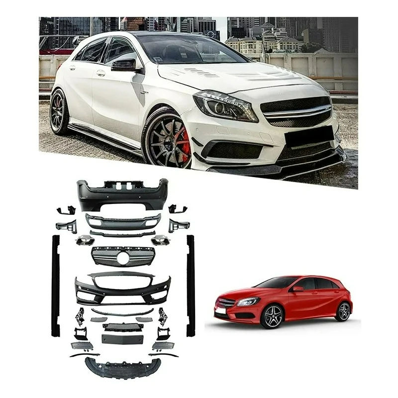 

Pre-Face Lift Ready ForMercedesBenz W176 A-Class A45 AMStyle ABS Body Kit 2012-2015