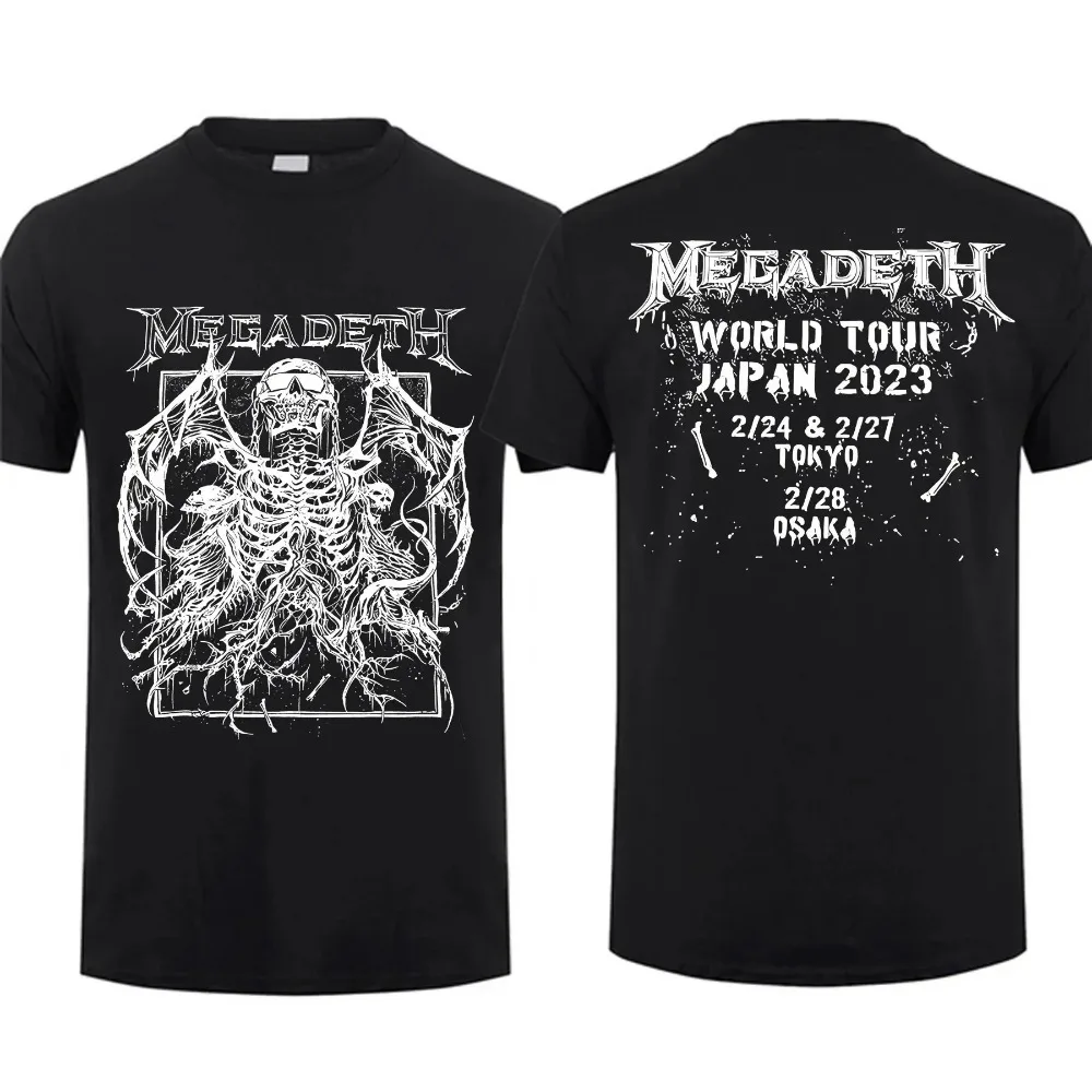 2024 Fashion Tees Men T Shirt Oversized Breathable So What Vintage Tracklist T-Shirt Black By Megadeths Graphic Streetwear S-4XL