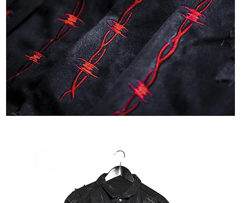 Gym Mens Denim Jacket Fashion Motorcycle Jeans Jackets Men Causal Cotton Black Sports Sweatshirt Fitness Man Outerwear Coat 15 S649466ede23541cb9ae44aea4c5619b9z